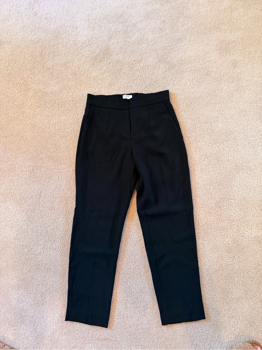 Babaton Black Straight-Leg Tailored Pants